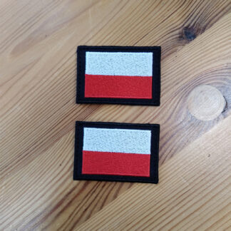 Flaga Polska na rzep 2 szt.