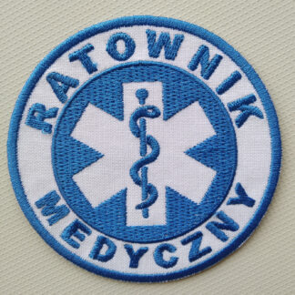 Naszywka Ratownik Medyczny Błękitna