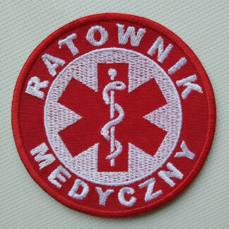Naszywka Ratownik Medyczny Czerwony 1