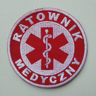 Naszywka Ratownik Medyczny Czerwony