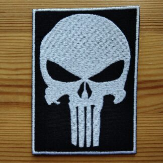 Naszywka Punisher Biało-Czarny