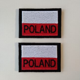 Naszywka Flaga Polska Na Rzep 2 szt.