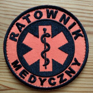 Naszywka Ratownik Medyczny Pomarańczowy