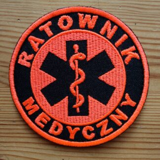 Naszywka Ratownik Medyczny Czarny