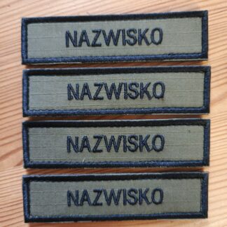 Imienniki Wojskowe Tło Oliwkowe Komplet 4szt.