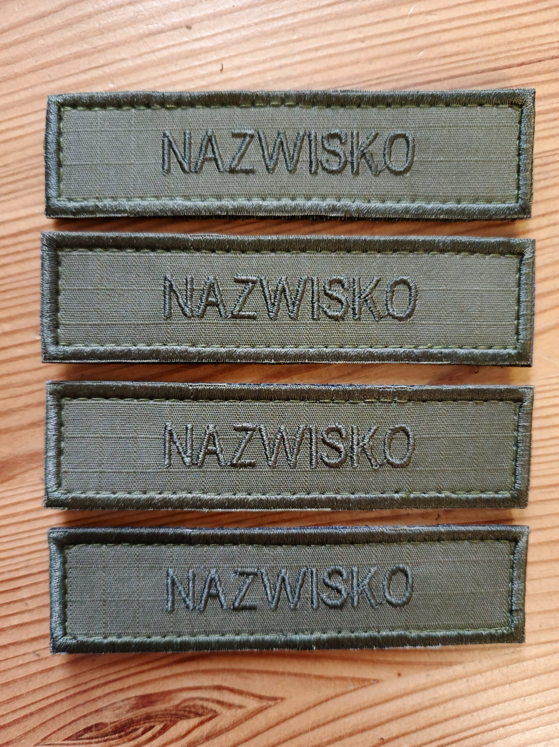 Imienniki Tło Oliwkowe Komplet 4szt.