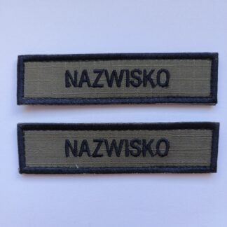 Imienniki Wojskowe Tło Oliwkowe Komplet 2szt.